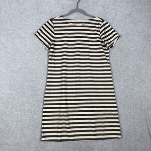 Jude Connally T-Shirt‎ Dress Womens XS Brown Striped Stretch Minimalist Coastal